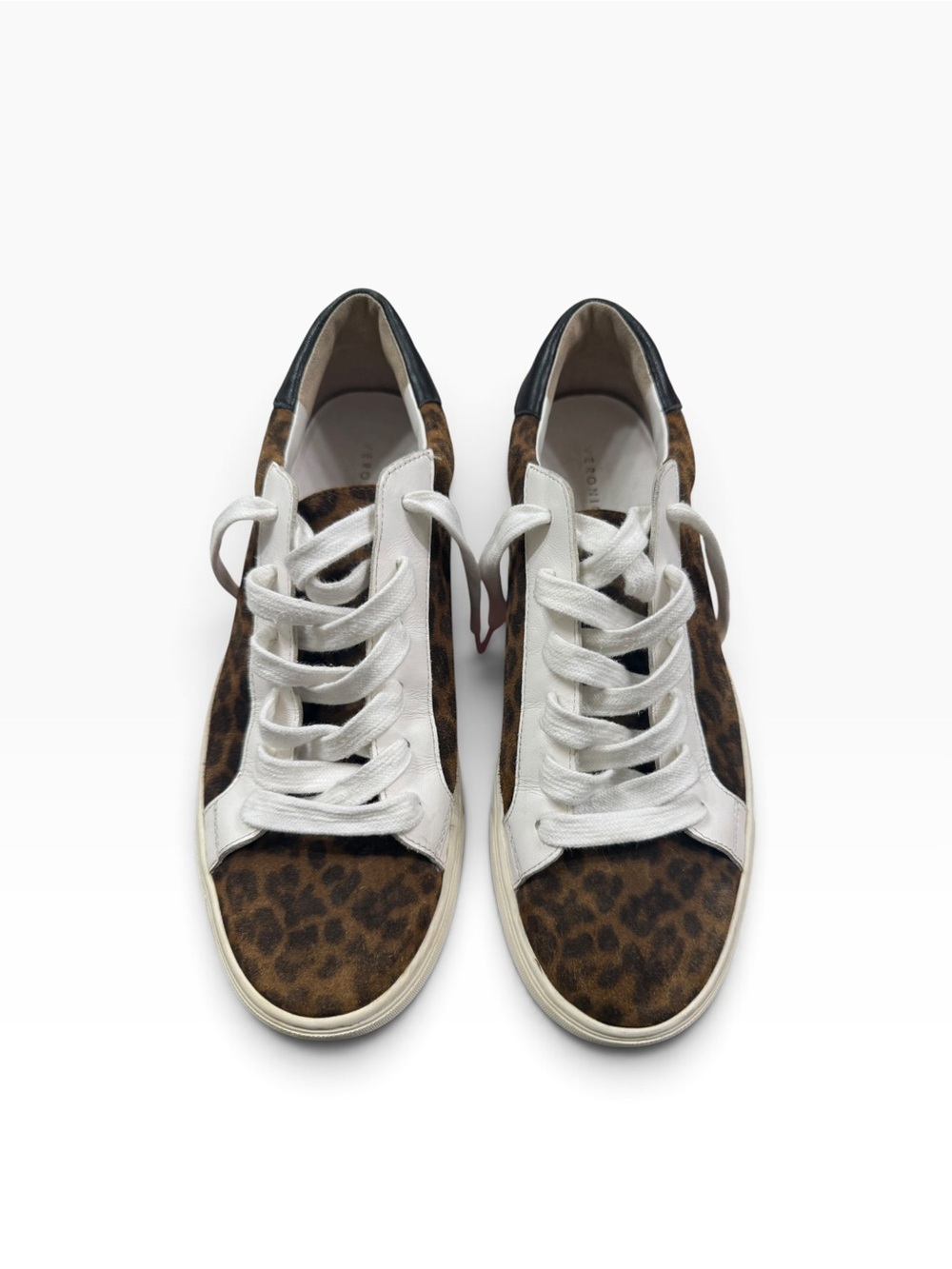 Veronica Beard Bibi Leopard Print Suede Nappa Sneakers